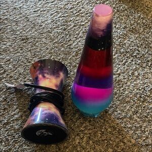 Galaxy Lava Lamp with Multicolor Design